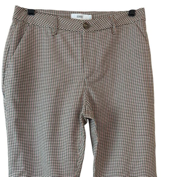 Closed Black & Cream & Orange Houndstooth Print Jack Ankle Trousers sz 27 EUC - Picture 2 of 10